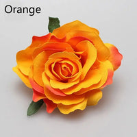 Charming Multicolor Rose Hair Clip - 7 to10 cm in Size for Women and Girls