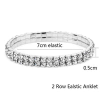 Elastic Anklet, Stretch Anklet, Barefoot Jewelry for Women and Girls