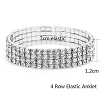 Elastic Anklet, Stretch Anklet, Barefoot Jewelry for Women and Girls