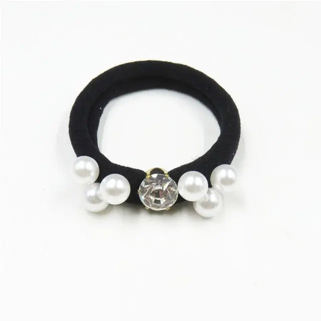 Diamond/Pearl Elastic Hair Accessory for Special Occasions for Women or Girls