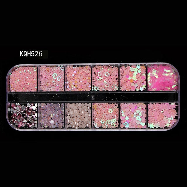 New Multi-Size DIY 3-D Nail Art for Women and Girls - Rhinestones, Crystals, Gemstones, Beads
