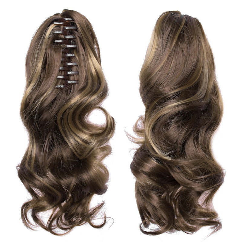 Wavy Synthetic Hair Extensions for Women and Girls, Clip-in, High Temperature Fiber