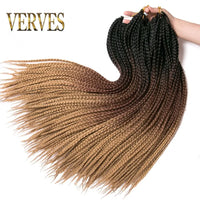 Crochet Ombre Braid Hair Extensions for Women and Girls - 22 Roots/Pack