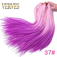 Crochet Ombre Braid Hair Extensions for Women and Girls - 22 Roots/Pack