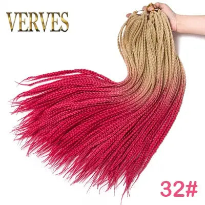Crochet Ombre Braid Hair Extensions for Women and Girls - 22 Roots/Pack