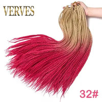 Crochet Ombre Braid Hair Extensions for Women and Girls - 22 Roots/Pack