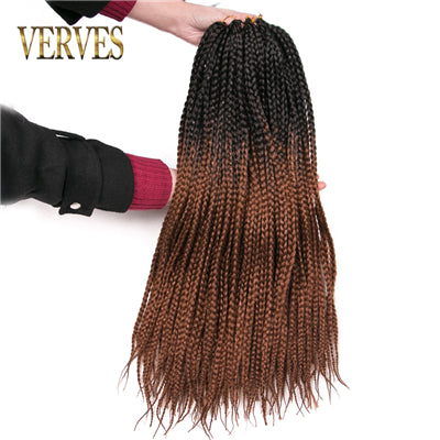 Crochet Ombre Braid Hair Extensions for Women and Girls - 22 Roots/Pack