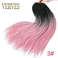 Crochet Ombre Braid Hair Extensions for Women and Girls - 22 Roots/Pack