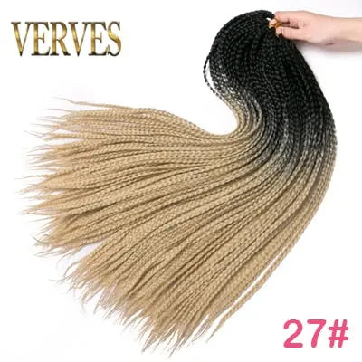 Crochet Ombre Braid Hair Extensions for Women and Girls - 22 Roots/Pack