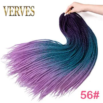 Crochet Ombre Braid Hair Extensions for Women and Girls - 22 Roots/Pack