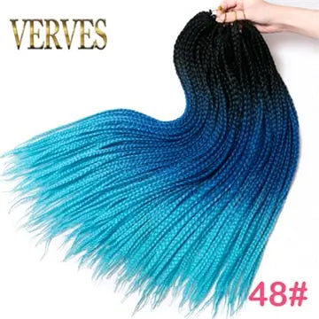 Crochet Ombre Braid Hair Extensions for Women and Girls - 22 Roots/Pack