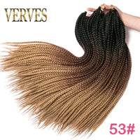 Crochet Ombre Braid Hair Extensions for Women and Girls - 22 Roots/Pack